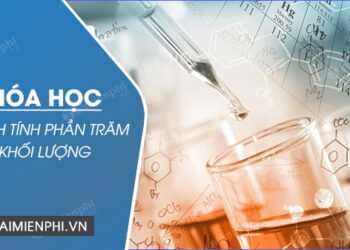 Công thức tính phần trăm hóa học