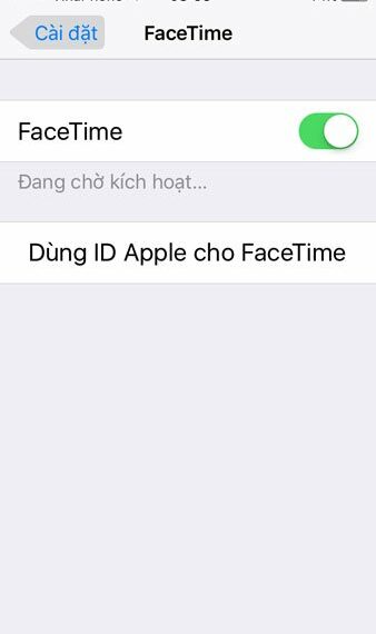 Facetime đang chờ kích hoạt là sao