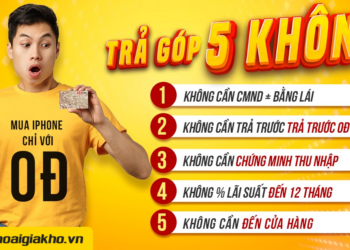 Trả góp trả trước 0 đồng